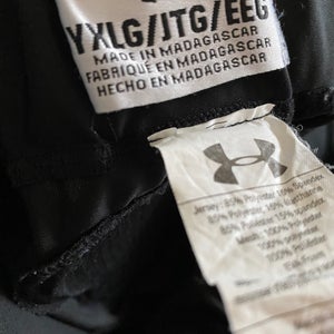 Black XL Youth Men's Under Armour Game Pants