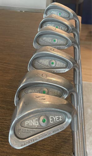 Used Men's Ping Right Handed Stiff Flex 6 Pieces Eye 2 Clubs (Full Set)