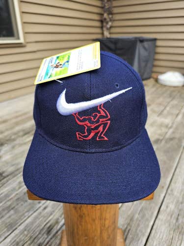 New Vintage Rare Bootleg Navy Blue Sports Nike Hat Cap Vtg Snapback