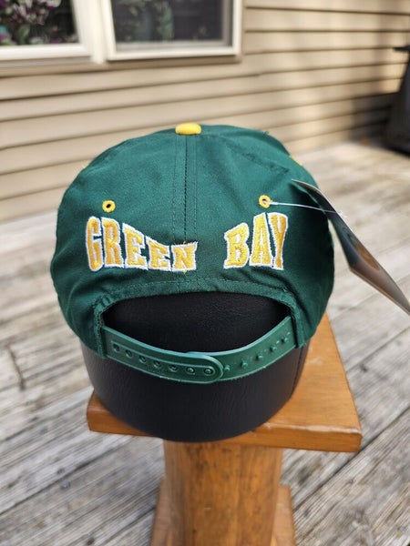 Vintage Rare Green Bay Packers Mirror Logo NFL Sports The G Cap Hat Snapback