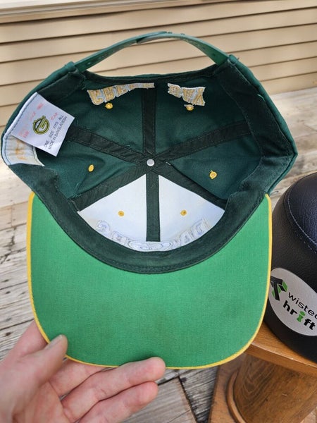 Vintage Rare Green Bay Packers Mirror Logo NFL Sports The G Cap Hat Snapback