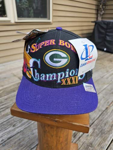 Vintage Green Bay Packers Super Bowl XXXI Champions Logo Athletic Hat Snapback