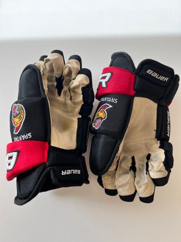 Used  Bauer 14" Gloves Seacoast Spartans