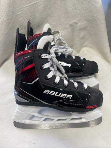 Youth Adjustable Sizes 11, 12, 13 And Size 1 BAUER LIL ROOKIE ICE HOCKEY SKATES