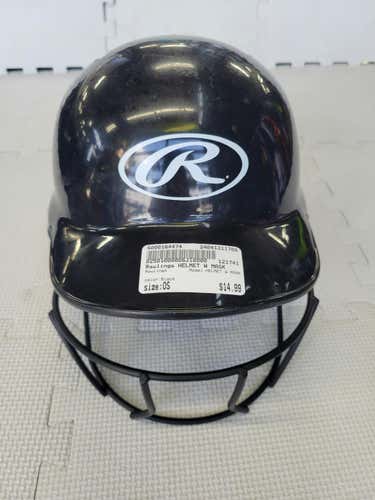 Used Rawlings Helmet W Mask One Size Baseball And Softball Helmets