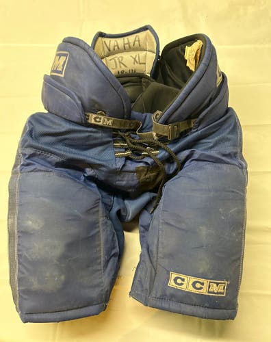 Used CCM Super Tacks 892 Jr. XL Hockey Pants. Royal.