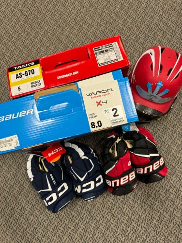5-pack package Skates/gloves