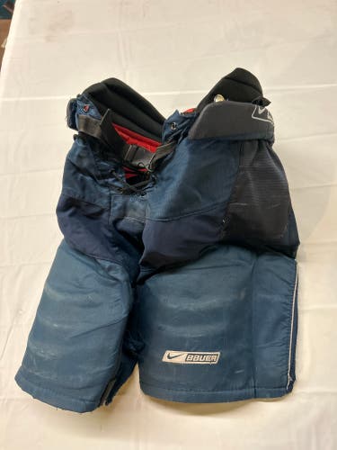 Used Bauer VaporXXV Jr. XL Hockey Pants. Navy.