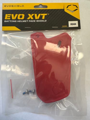 BNIP EvoShield EVO SVT Batting Helmet Face Guard - Red - RIGHT HANDED BATTER