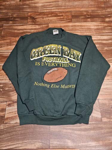 Vtg Green Bay Packers NFL Sports Football Is Everything Nothing Else Matters L