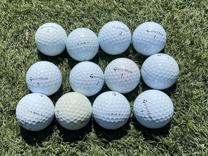 Used TaylorMade TP5 12 Pack (1 Dozen) Golf Balls (Check Description)
