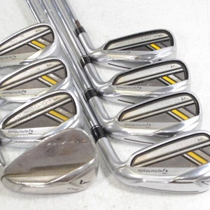 TaylorMade RocketBladez 4-PW,AW Iron Set Right Stiff Flex DG Steel # 171966