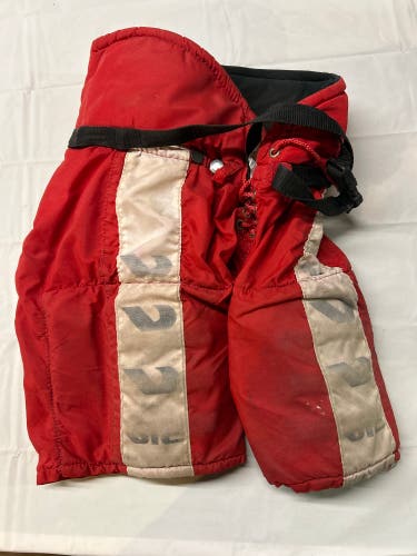 Used Vic Youth Large Hockey Pants Red/White