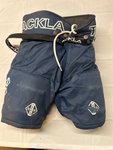 Used Tackla 400  Youth Large Hockey Pants Navy.