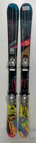 Used Kid's Fischer 121cm Stunner Skis With Fischer FJ4 Bindings (SY1752)