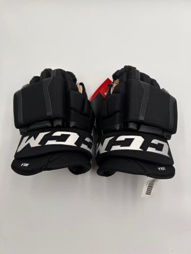 New Black CCM 14" Pro Stock Gloves