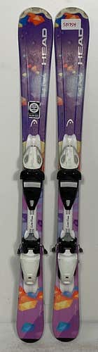 Used Kid's HEAD 107cm  Best Friends Skis With Head LRX 4.5 Bindings (SY1754)
