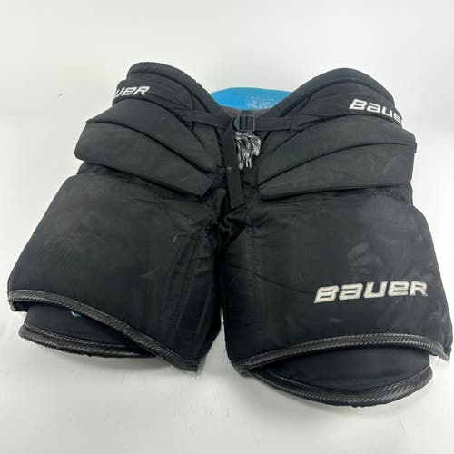 Used Black Bauer Reactor 9000 Goalie Pants | Senior XL | H372