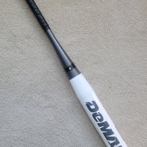 Used DeMarini White Steel Bat (-6) Hybrid 28 oz 34"