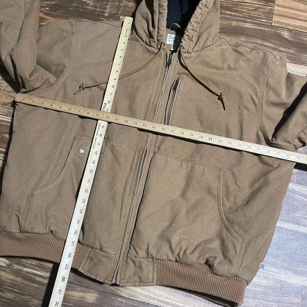 Cabela's Roughneck Canvas Quilted Lined Full Zip Hooded Cabela's Roughneck Canvas Quilted Lined Full Zip Hooded
