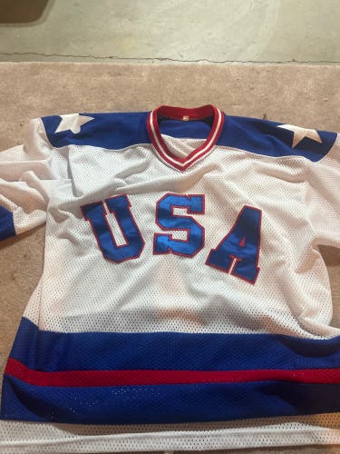 White USA Hockey Retro Jersey