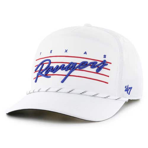 2024 Texas Rangers 47 Hitch Snapback Adjustable Hat White