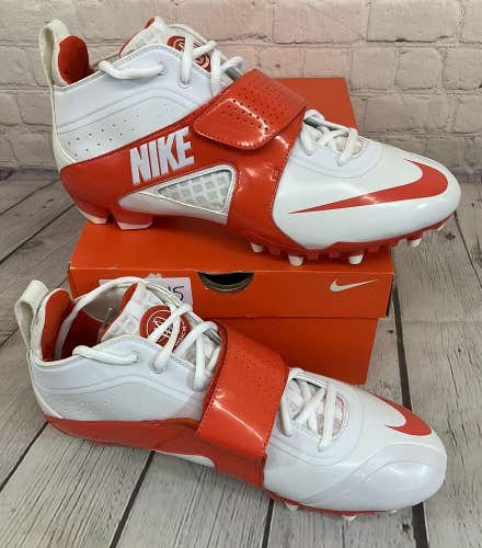 Nike 469730 180 Huarache 3 Lax Men's Soccer Cleats Colors White Team Orange 11.5