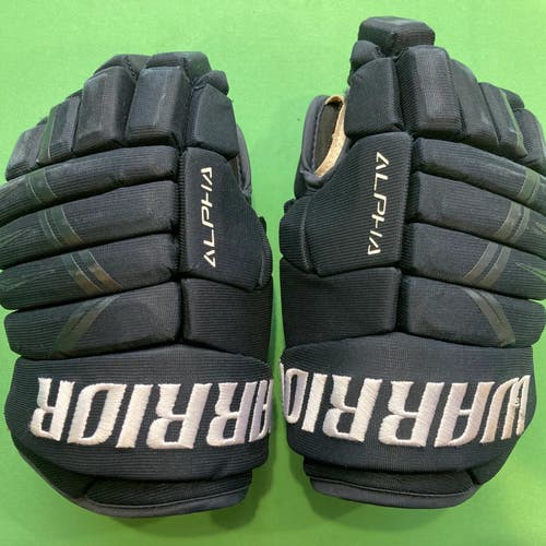 Blue Used Junior Warrior Alpha DX4 Gloves 11"
