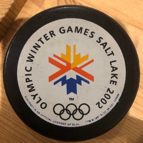 Salt Lake 2002 Olympic Games puck