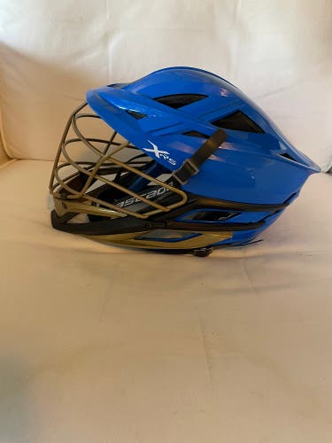 Cascade XRS Lacrosse Helmet -Royal Blue and Gold (Retail: $330)