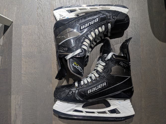 Pro Stock "Blacked Out"  Bauer Supreme UltraSonic Hockey Skates - Size 9 / Fit 3 (2 Sets of Steel)