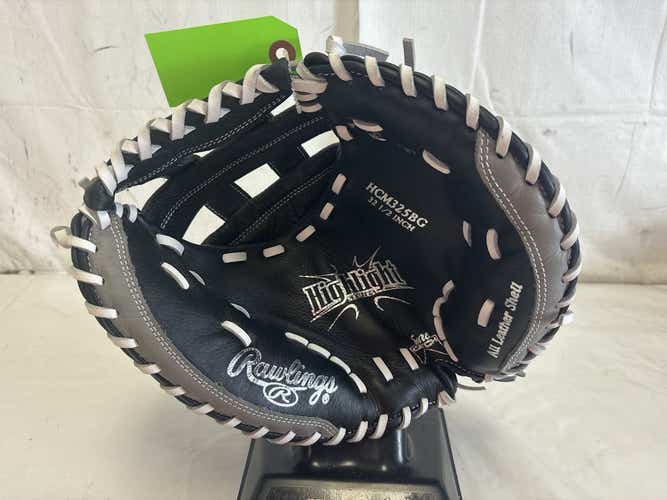 Used Rawlings Highlight Hcm325bg 32 1 2" Leather Shell Junior Softball Catcher's Mitt Glove