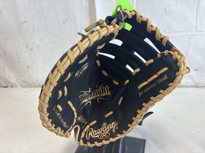 Used Rawlings Highlight H115fbmb 11 1 2" Leather Shell Junior Baseball First Base Mitt Glove Lht