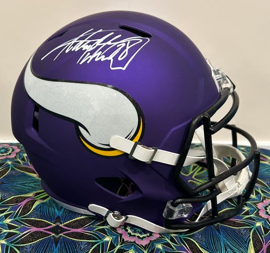 Adrian Peterson Signed Replica Vikings Helmet