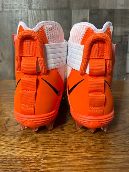 Nike Force Savage Elite TD 2 P Football Cleats BV3962-101 White Orange Men\'s 14 Nike Force Savage Elite TD 2 P Football Cleats BV3962-101  main image 3
