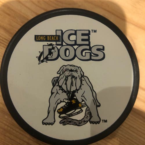 Los Angeles/Long Beach Ice Dogs puck