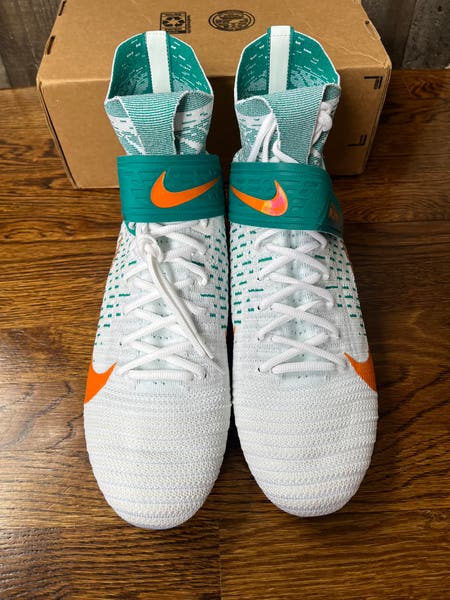 Nike Alpha Menace Elite 2 Football Cleats Miami Dolphins BV2077-108 Men\'s Sz 13 s-l1200.jpg main image 4