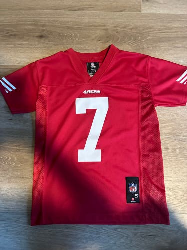 Colin Kapernick Youth Small 49ers Jersey #7 Used