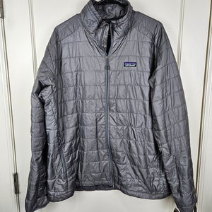 Patagonia Nano Puff Jacket Mens Size: XL Gray Primaloft Puffer Coat *Flaw