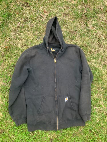 Carhartt full zip hoodie black large