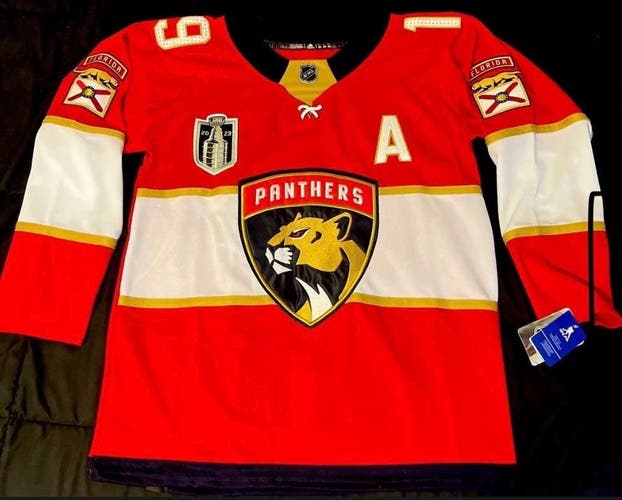 Matthew Tkachuk Florida Panthers 2023 NHL Stanley Cup Finals Jersey (Large 52 Size)