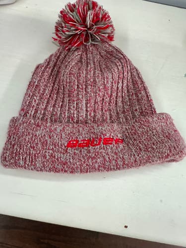 Red New One Size Fits All Bauer Hat