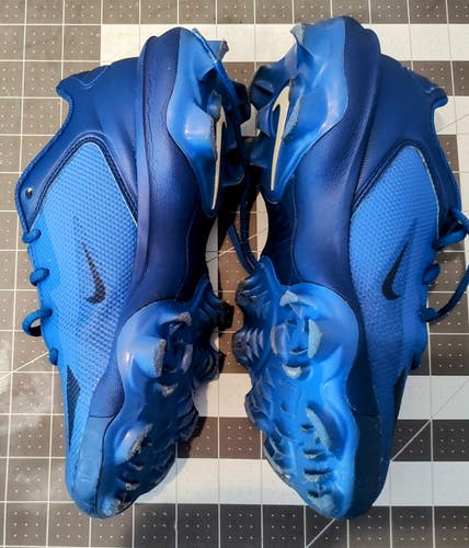 Youth Blue Nike Force Trout 8 Molded Cleats (5Y) EXCELLENT Condition