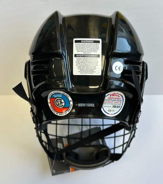 New Nike Bauer 1500 Hockey Helmet Combo large with cage face black CSA ice  mask | SidelineSwap | Buy and Sell on SidelineSwap