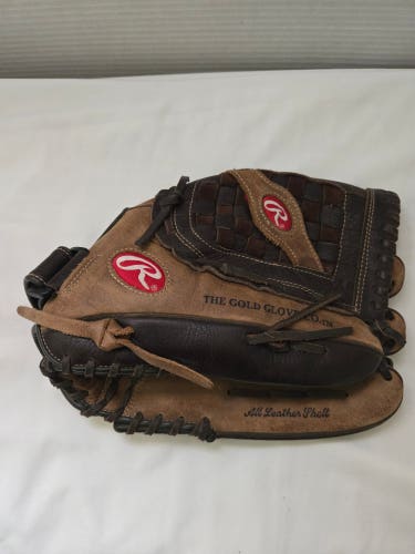 Used Rawlings PP130BF  Right Hand Throw Outfield Player Preferred Baseball Glove 13"