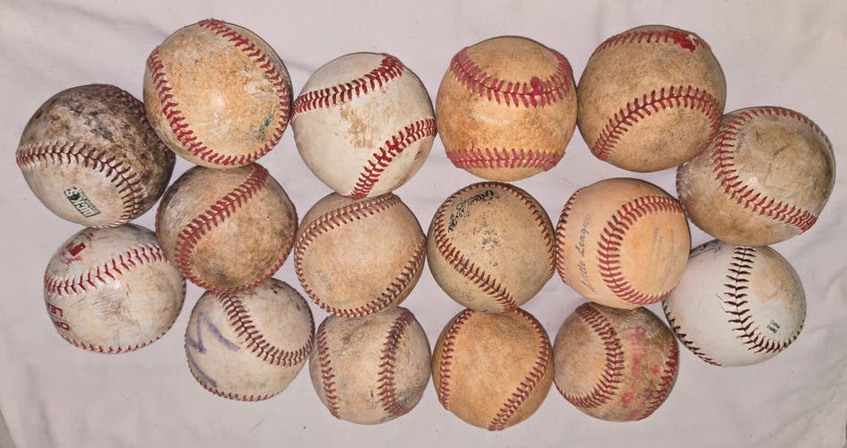 Used Baseballs 16 Pack