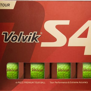 Volvik S4 Tour Performance Golf Balls - 4-Piece Urethane Tour Ball - GREEN
