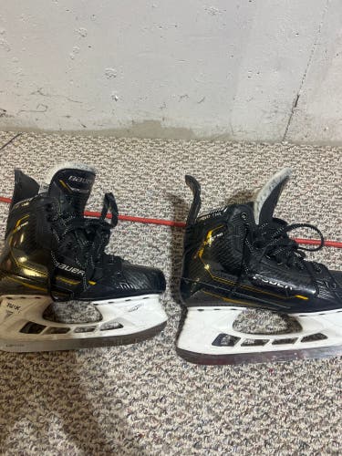 Bauer Fit 2 Size 5 Supreme M5 Pro Hockey Skates With Like New Ls Pulse Steel