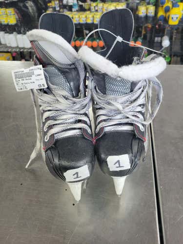 Used Bauer X50 Junior 01 Ee - Ew Extra Wide Ice Hockey Skates
