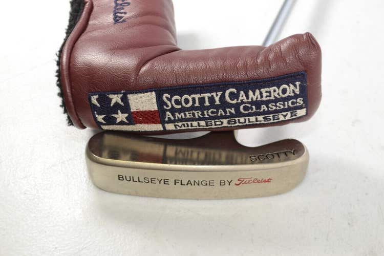 Titleist 2002 Scotty Cameron Bulls Eye Platinum Flange 35" Putter RH #172052